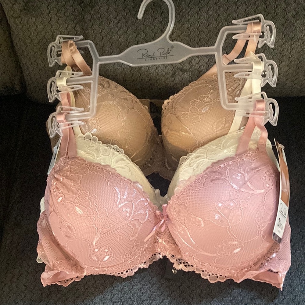 3 Pack Push-Up Bras 36B